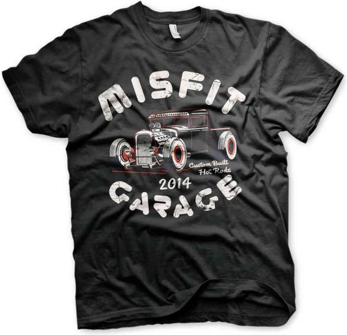 Misfit Garage Heren Tshirt -XL- Power Pick Zwart