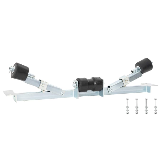 vidaXL - Boot - Trailer - Ondersteuning - 90,5 - x - 12 - x - 32 - cm - zilver
