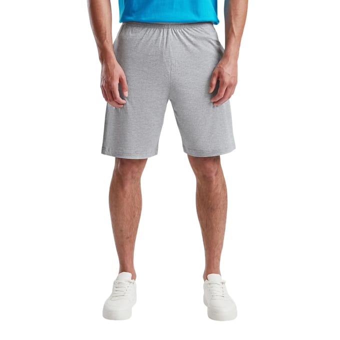 Fruit of the Loom Heren Iconic 195 Jersey Shorts (Heide Grijs)