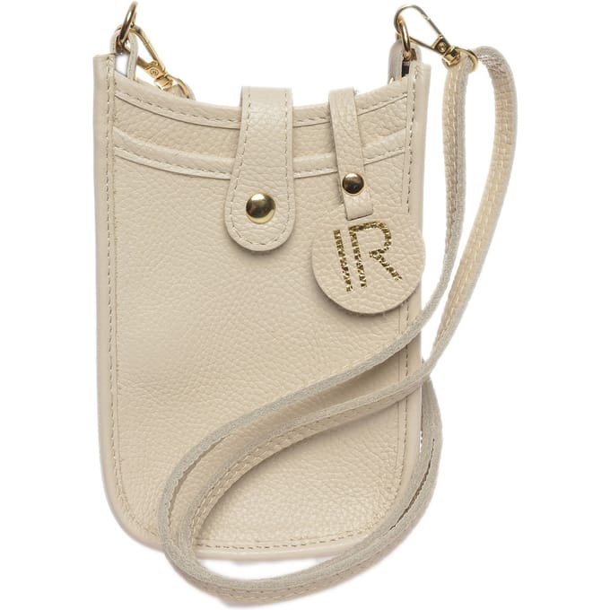 Isabella Rhea Beige Rundleer Tas