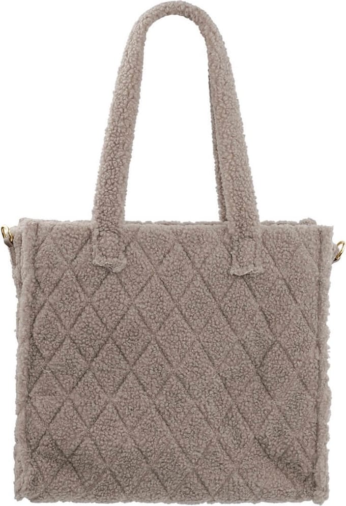 Yehwang - Teddy Shopper Camel - Tasje - Grote Tas - Accessoires - Winter - Fluffy - Cadeau - Cadeautip - Feestdagen