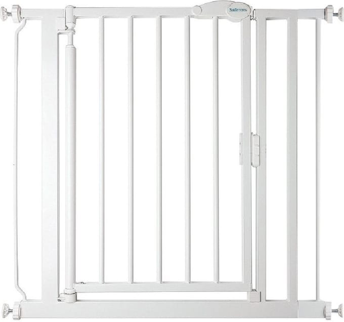 Safetots Self Closing Klemhek, Traphekje, 82,2cm - 89,2cm, Wit