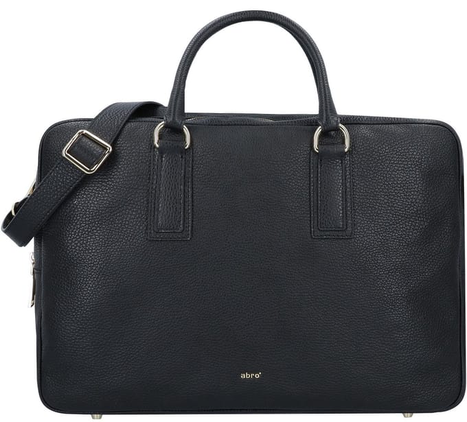 abro Adria Koffer Leer 40 cm - cm ( Zoll) - black-gold