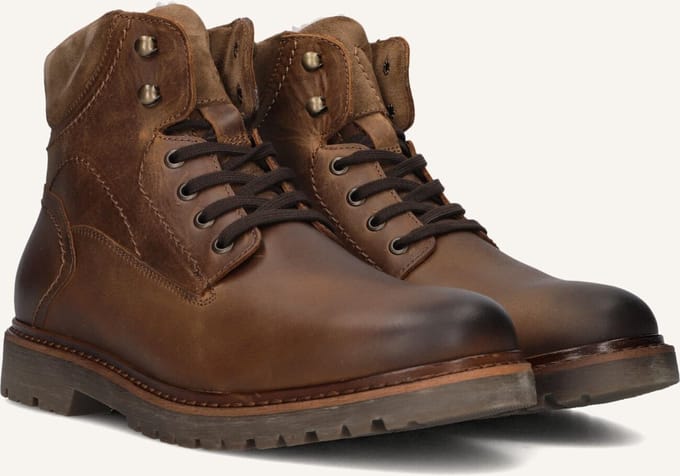 Mazzeltov 780055 Boots Heren - Cognac - Maat 42