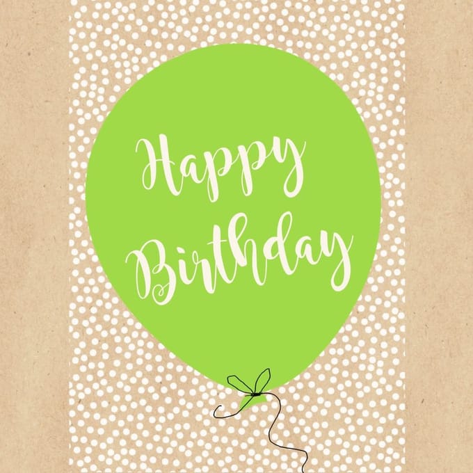 Servetten 33x33cm 20 stuks By Nature Birthday Ballon