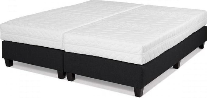 Hotelbed Cambridge 180  x 200, meubelstof zwart
