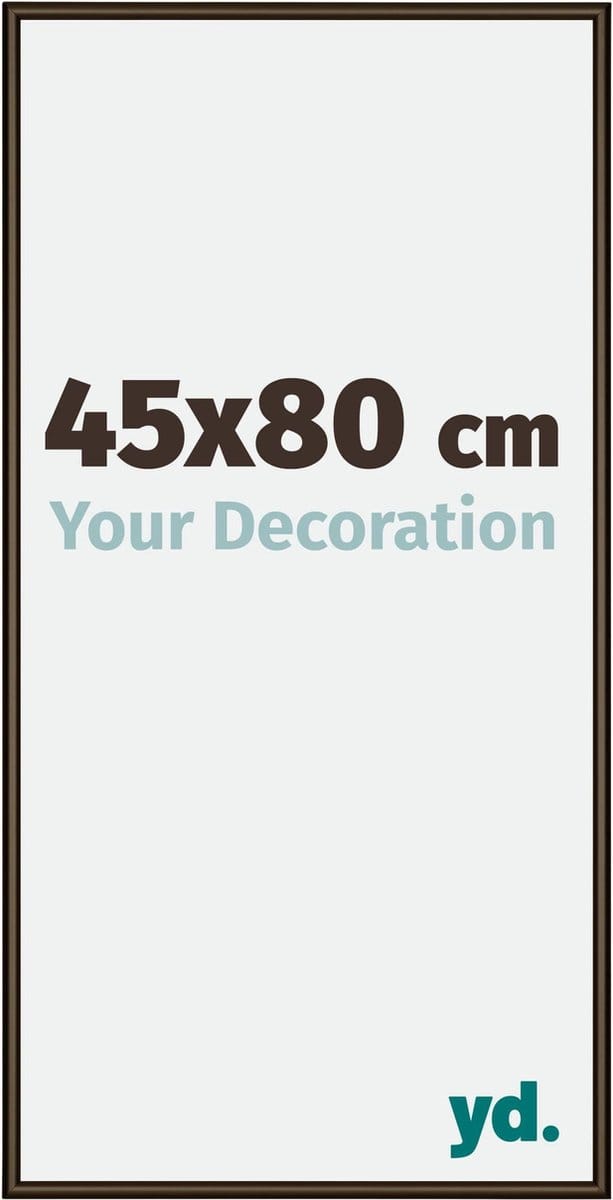 Your Decoration - Fotolijst 45x80 cm - Aluminium - Walnoot Structuur - New York