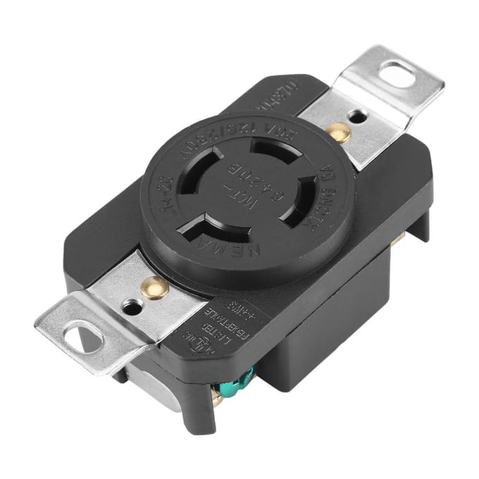 NEMA L1420R 20A 125V250V Vergrendelende stekker voor generator snoerassemblage black