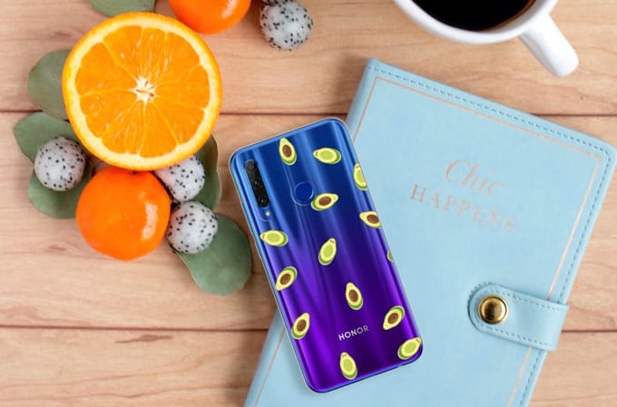 Honor 20 Lite Siliconen Case Avocado
