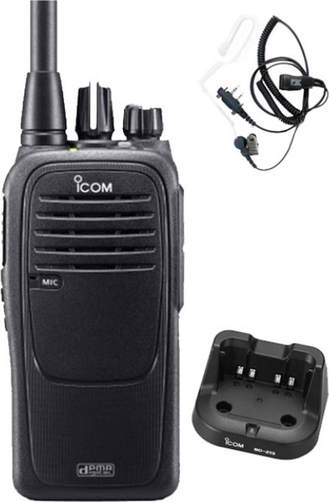 Icom IC-F29DR3 Digitaal portofoon met beveiliging headset