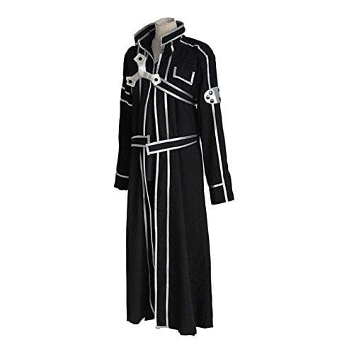Cosline Sword Art Online Kirito 6-delig Cosplay Kostuum (Maat M) black