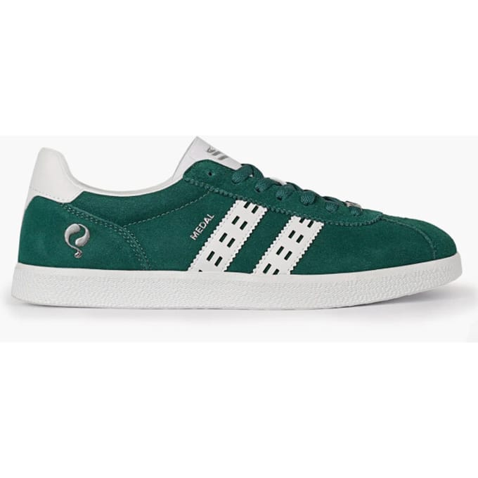 Q1905 Sneaker medal classic hardgroen/wit