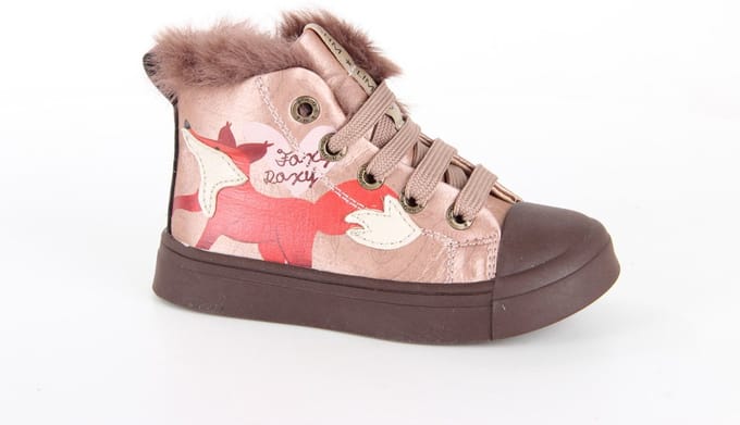 Veterschoenen | Meisjes | Pink Fox | Fluffy | Shoesme | Maat 23