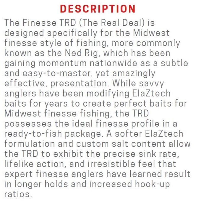 Zman Zacht Kunstaas Finesse TRD 2,75 Inch 8/Pack June Bug (5452) white