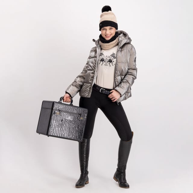 Imperial Riding Frosty Fuzz Loop Sjaal Zwart Vrouw