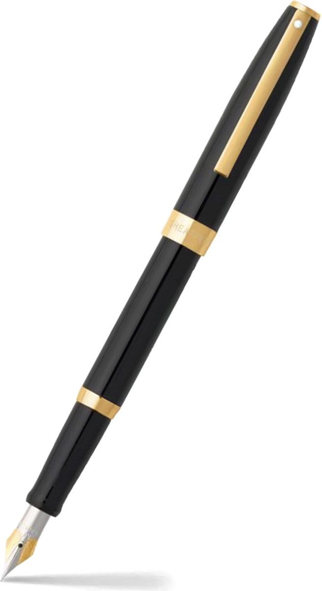 Sheaffer vulpen - Sagaris E9471 - M - Glossy black gold tone
