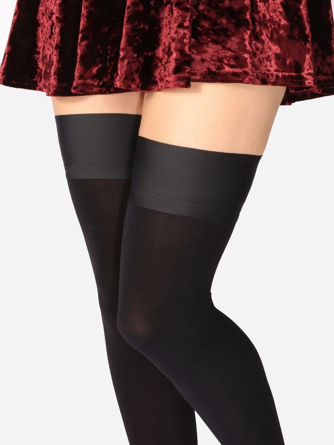 Merry Style Dames Hold-Up Kousen - 60 Denier - Licht glanzend - Elastisch - Polyamide - MS-GB-632 - Zwart - M-L
