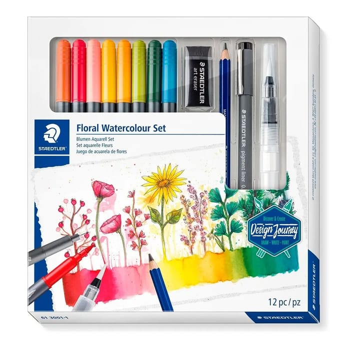 Bloemetjestekenset voor kinderen Staedtler