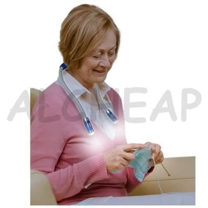 Flexibele neklamp - LED - Kunststof - Hars - Roze