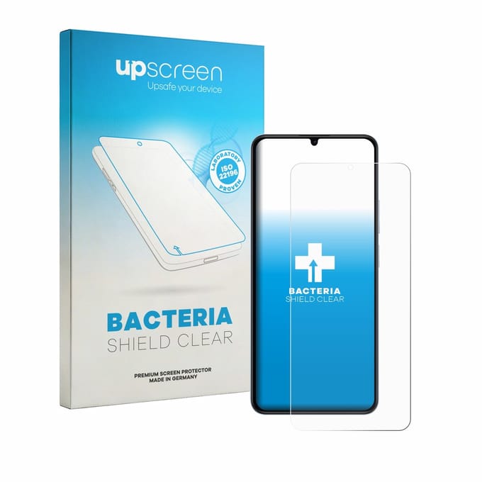 upscreen - Screenprotector voor realme Note 80 - Folie Beschermfolie transparant antibacterieel