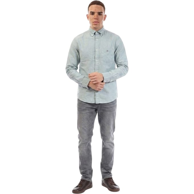 Gant Heren Oxford Katoenen Button-Down Overhemd (Groen)