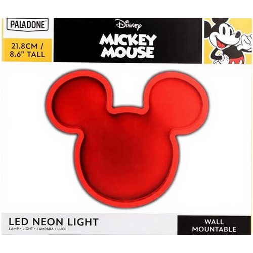 Paladone Mickey Mouse LED Neonlicht - 21,8 cm, Rood