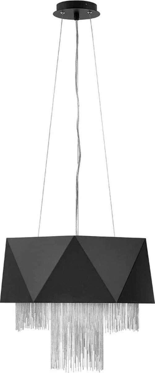 Hinkley/ Fredrick Ramond LED Hanglamp Zuma | 6X E27 Max 60W | Dimbaar | Satin Black/ Silver
