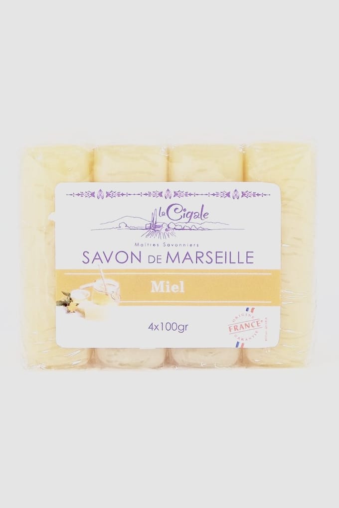 La Cigale - Zeeptablet - Marseille Zeep - Honing - 4x100g x 15