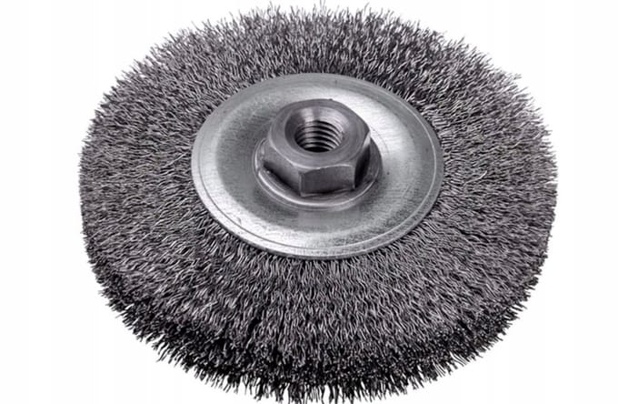 Stalen Schijfborstel 120mm M14 - Verwijder Verf & Roest
