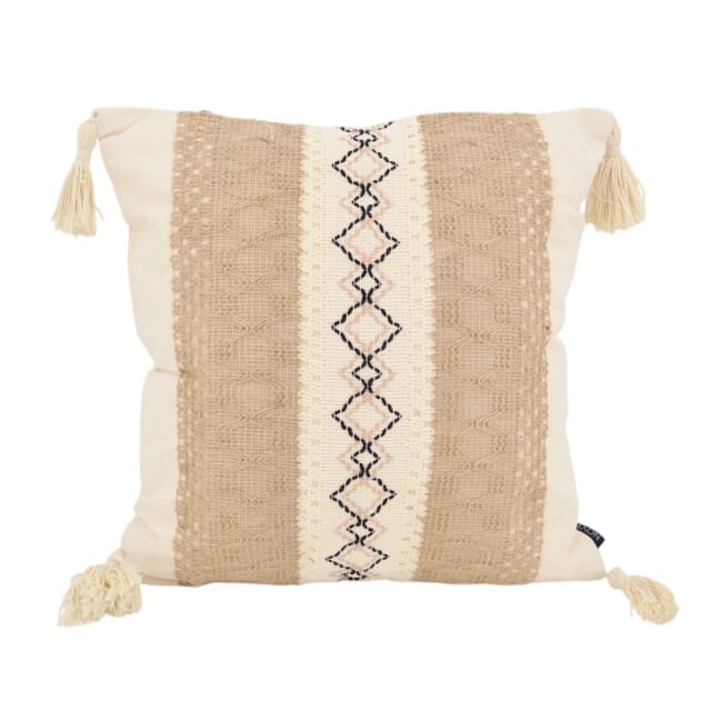 NOVÉE Sierkussen iza jute | 45 x 45 cm | katoen/jute