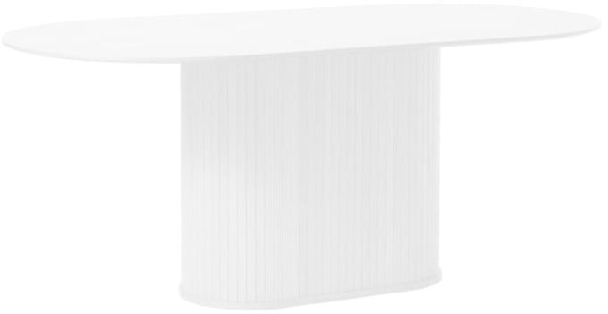 Eettafel Nola ovaal 180x95 cm eiken - wit