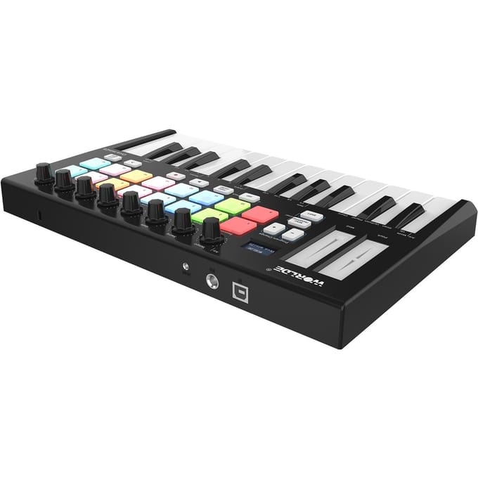 WORLDE Orca mini25 Contrôleur de clavier MIDI USB portable à 25 touches white