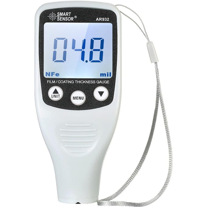 SMART SENSOR Digitale verflaagdiktemeter Handheld coatingdiktetester met Auto wit
