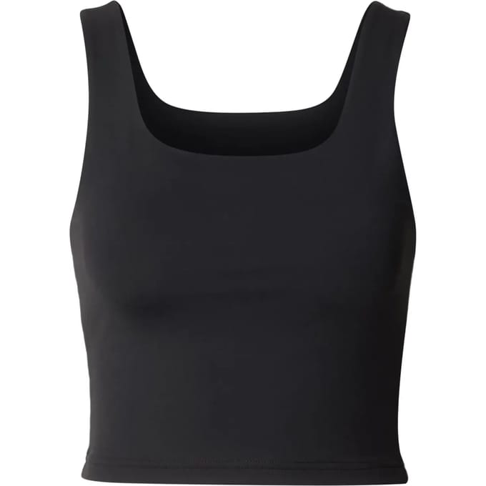 Urban Classics - Cropped Polyamide Mouwloze top - XS - Zwart