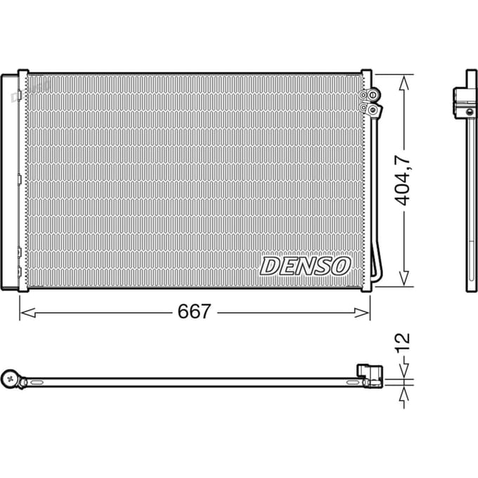Condensator, airconditioning DENSO DCN17062
