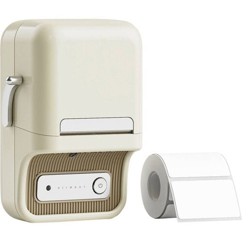 Niimbot B21 Pro Labelprinter - creamy white - draadloos - printbreedte 20-50mm - direct thermisch - 300dpi - 1500mAh