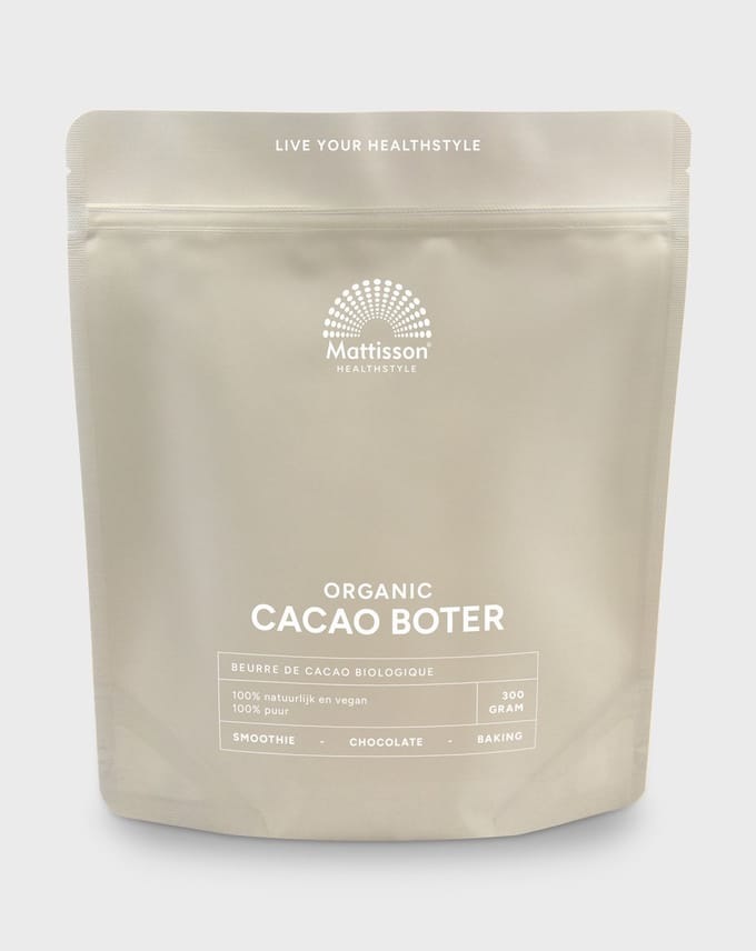 Mattisson - Biologische Cacao Boter - Vegan Cacaoboter - 300 Gram