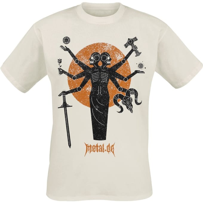 Metal.de T-shirt - Metal Creature - S tot XXL - voor Mannen - gebroken wit