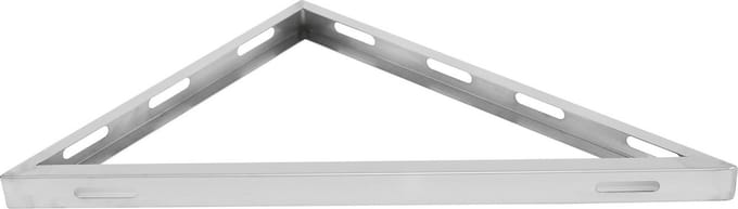 Set van 2x Muursteunen voor gevelmontage 445x360mm RVS.