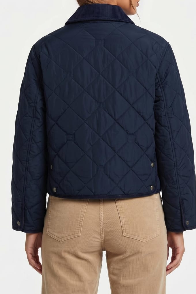 Tommy Hilfiger Padded Flag Quilted Jacket Dark Night Navy Maat: M | Korte Jassen Outlet | Dames | Blauw