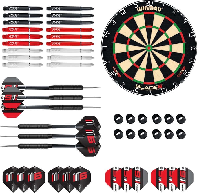 Winmau Blade 6 Starter Pack - Dartset