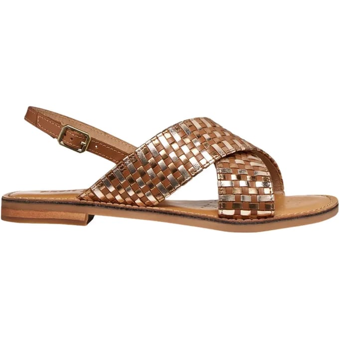 GEOX MADDALUSIA C DAMES Sandalen - TABAK/BRONS - Maat 40