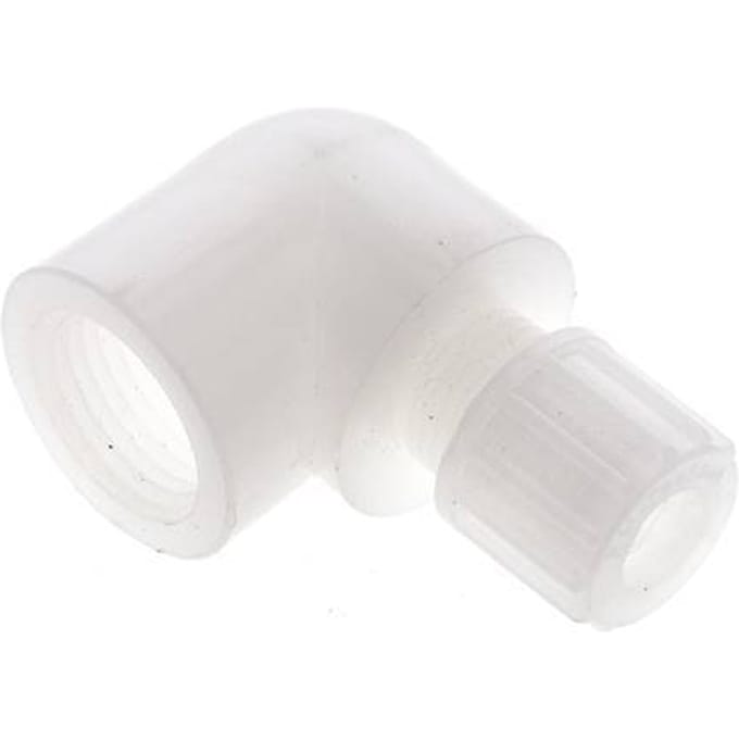 10x8mm & G1/2'' PVDF L-Vorm Knelfitting Binnendraad 10bar