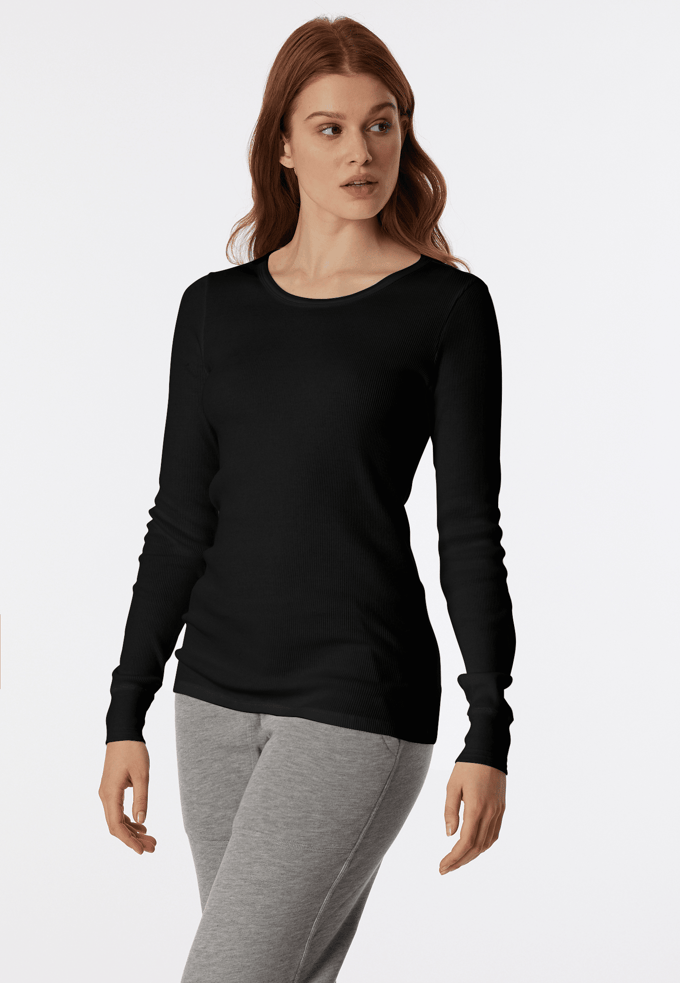 Shirt met lange mouwen, zwart  Revival Greta 34