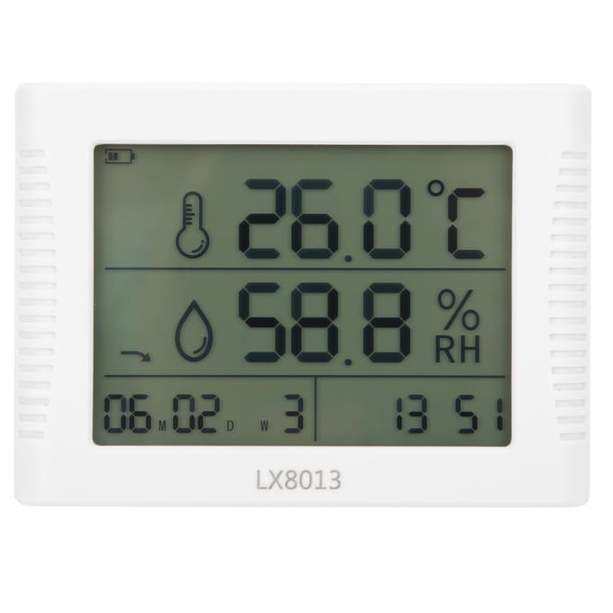 LX8013 Elektronische Thermometer Hygrometer Temperatuur Vochtigheidsmeter voor Laboratorium Industrie gray