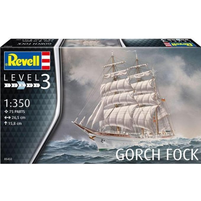 Revell Modelbouwpakket Schepen - 05432 Gorch Fock Ship Plastic - 1:350 - Modelbouw