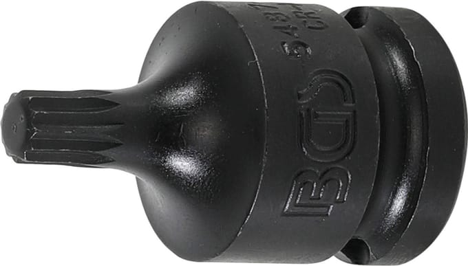 BGS Kracht dopsleutelbit - lengte 43 mm - 1/2 - veeltand (voor XZN) M8