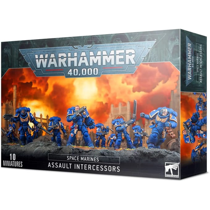 Beeldje Games Workshop Warhammer 40k - Space Marine Primaris Intercessors d'Assaut