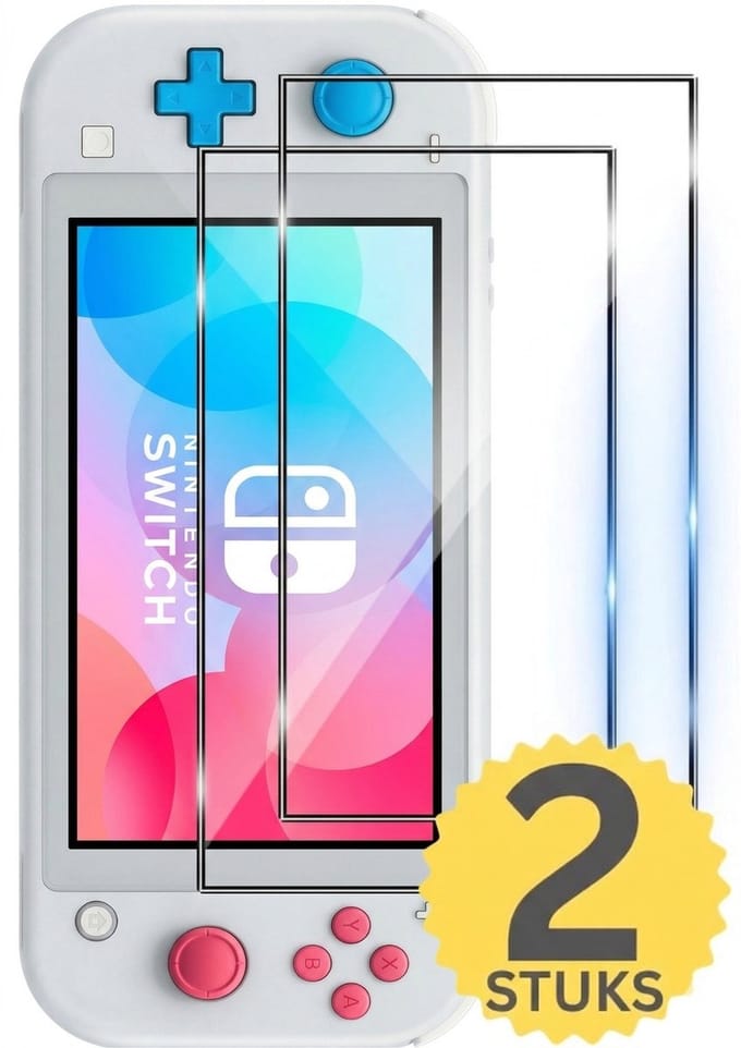 Xainy – 9H Gehard Glas Screenprotector geschikt voor Nintendo Switch Lite | Switch-games accessoires | 2 stuks hard bescherming cover folie voor console display