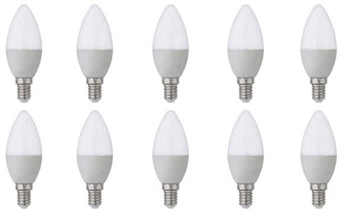 LED Lamp 10 Pack - E14 Fitting - 4W - Helder/Koud Wit 6400K